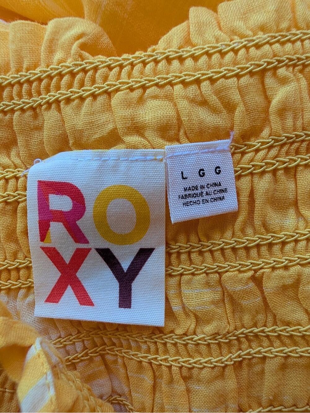 Roxy Yellow and White Tie-Dye Maxi Sundress - Picture 5 of 9